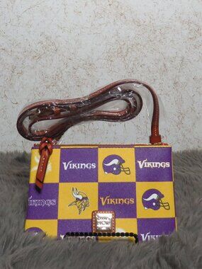Dooney & Bourke NFL Minnesota Vikings Top Zip Crossbody (Purple)